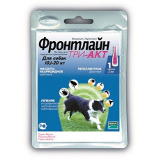 ФРОНТЛАЙН ТРИ-АКТ ДЛЯ СОБАК 10-20 КГ М ПИПЕТКА 2 МЛ