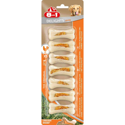 Косточки сверхпрочные с куриным мясом для мелких собак 7,5 см 7 шт.