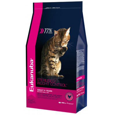 EUK Cat корм для взрослых кошек с избыточным весом и стерилизованных