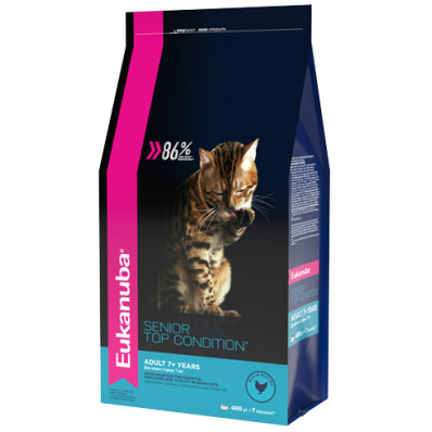 EUK Cat корм с домашней птицей для пожилых кошек
