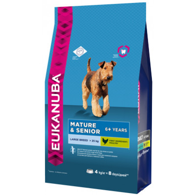 EUK Dog корм для пожилых собак крупных пород