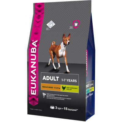 EUK Dog корм для взрослых собак средних пород