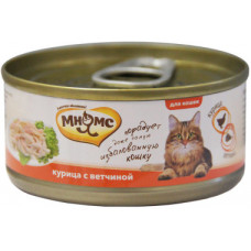 Консервы для кошек Курица с ветчиной в нежном желе