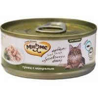 Консервы для кошек Тунец с макрелью в нежном желе