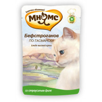 Паучи для кошек Бефстроганов по-тасмански (с мясом страуса)